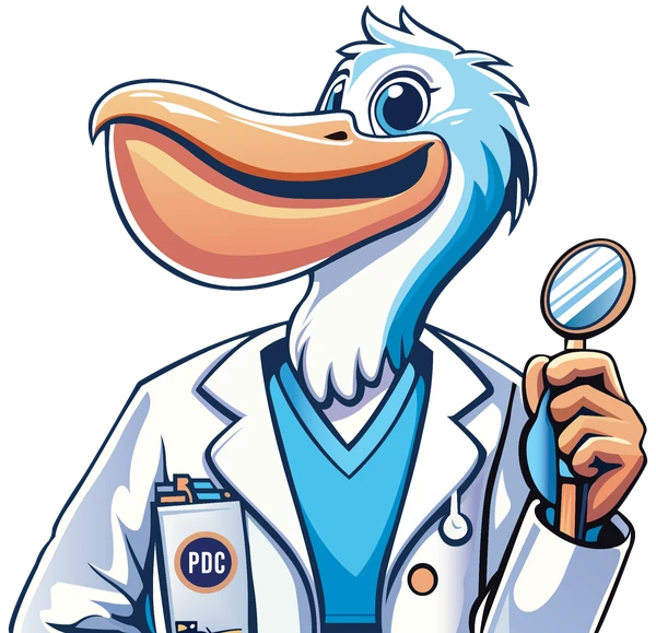 Pelican Dental Care official logo mascot - Vero Beach dental membership clinic